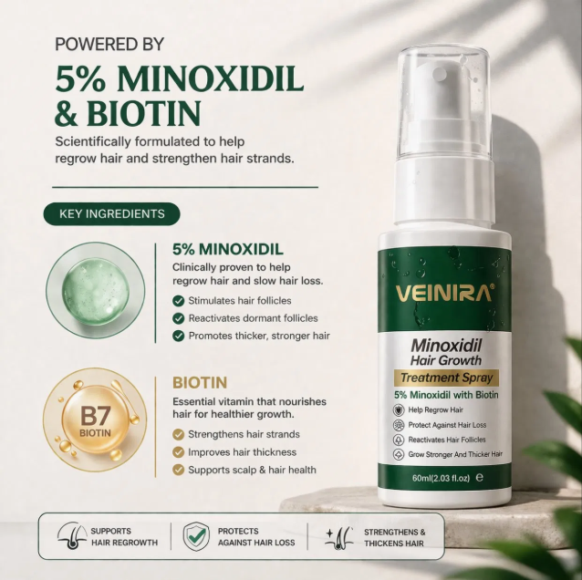 Minoxidil Hair Growth Anti Hair Lose Serum Spray Thickening Treatment Best Biotin Vitamins Hair Growth Product