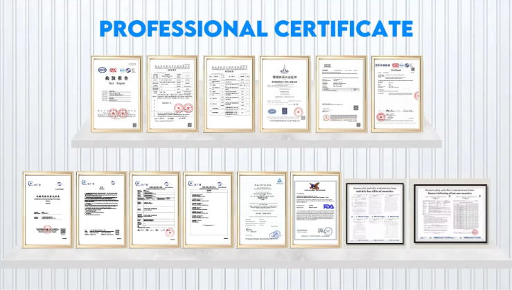 organic certification Quality Inspection Certificate SDS Safety Data Sheet Ingredient Safety Certificate Cruelty-Free Certificate / Leaping Bunny Certification USDA Organic, ECOCERT, COSMOS Organic Vegan Certification Halal Certification Cosmetic Product Notification / Registration Compliance with EU Cosmetics Regulation (EC) No 1223/2009 GMP Certificate Good Manufacturing Practice Certificate