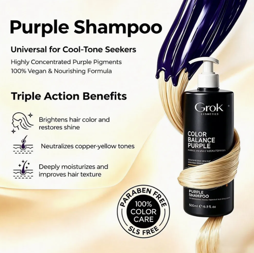 Professional Purple Shampoo Supplier for Blonde Hair Wholesale Beauty Supply Middle East Market quality 3