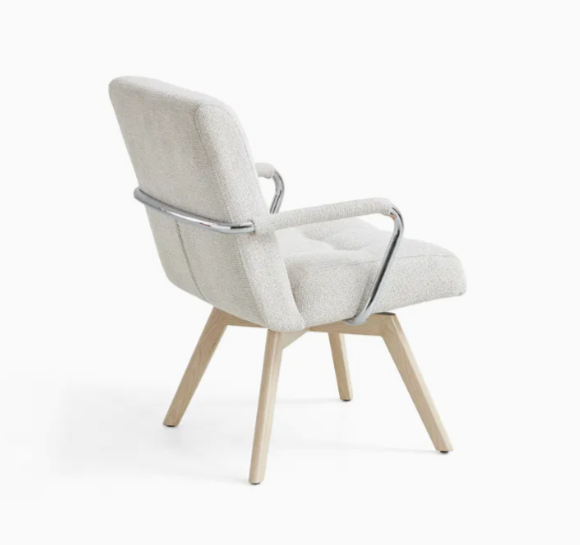 European Style Woody Dining Chair Living Room Sofa Chair Dining Furniture DC25058 thumbnail 2