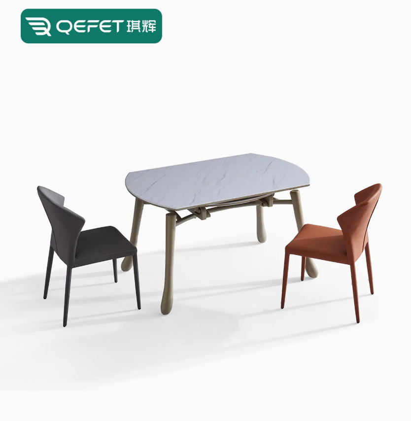Stylish Contemporary Marble Dining Table for Upscale Restaurants thumbnail 2