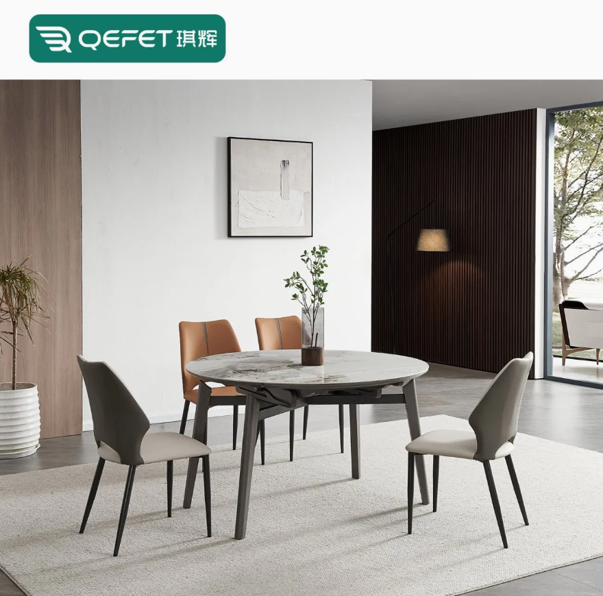 Stylish Contemporary Marble Dining Table for Upscale Restaurants thumbnail 3