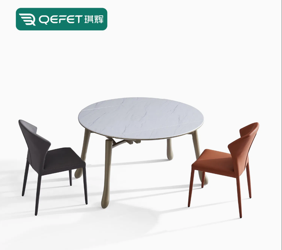 Stylish Contemporary Marble Dining Table for Upscale Restaurants