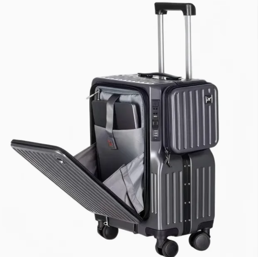Business Travel Trolley Suitcase with Laptop Compartment and Front Pocket (XHP177) thumbnail 2