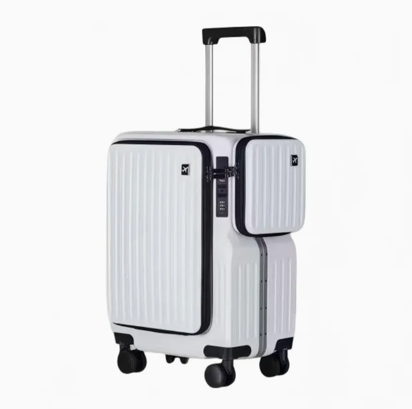 Business Travel Trolley Suitcase with Laptop Compartment and Front Pocket (XHP177)