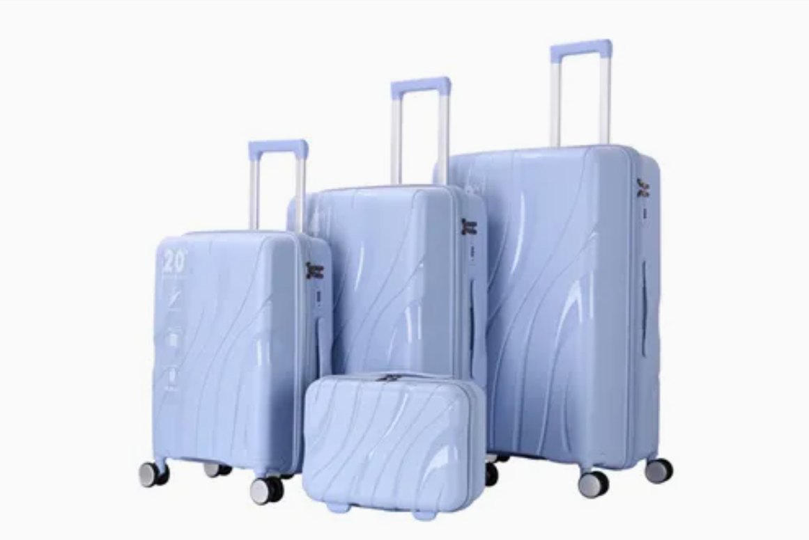 High Quality Solid PP Luggage Durable Trolley Bag Cabin Size Trolley Suitcase (XHPP015)