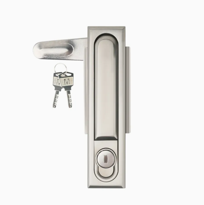Stainless Steel Double Sided Tooth Flush Mount Lock for Harsh Environment Industrial Power Cabinets thumbnail 2