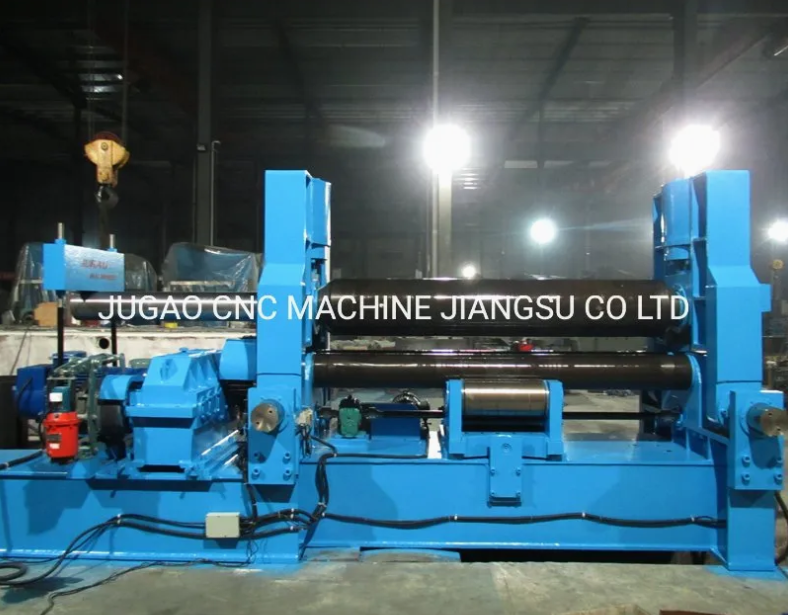 Universal 3 Roller Iron Metal Steel Plate Bending Rolling Machine thumbnail 2