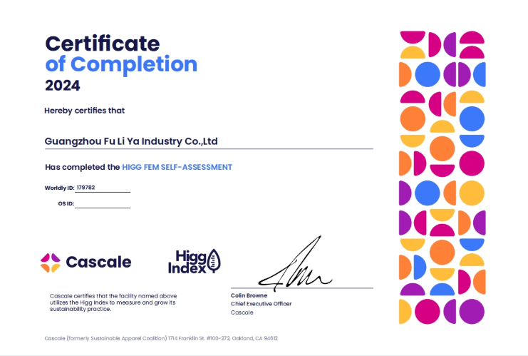 HIGG certification