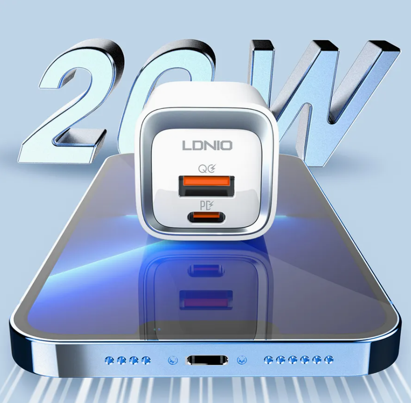Ldnio A2318c 20W Fast Charging USB-C Dual Port Power Phone Charger