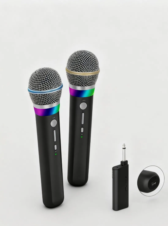 Professional 2.4G Wireless Dual Microphone System for Karaoke Stage Conference thumbnail 2