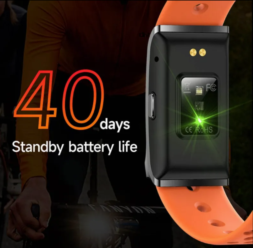 Health Tracker Heart Rate Blood Pressure Vibration Alert Android Ios Compatible Smart Bracelet Band thumbnail 4