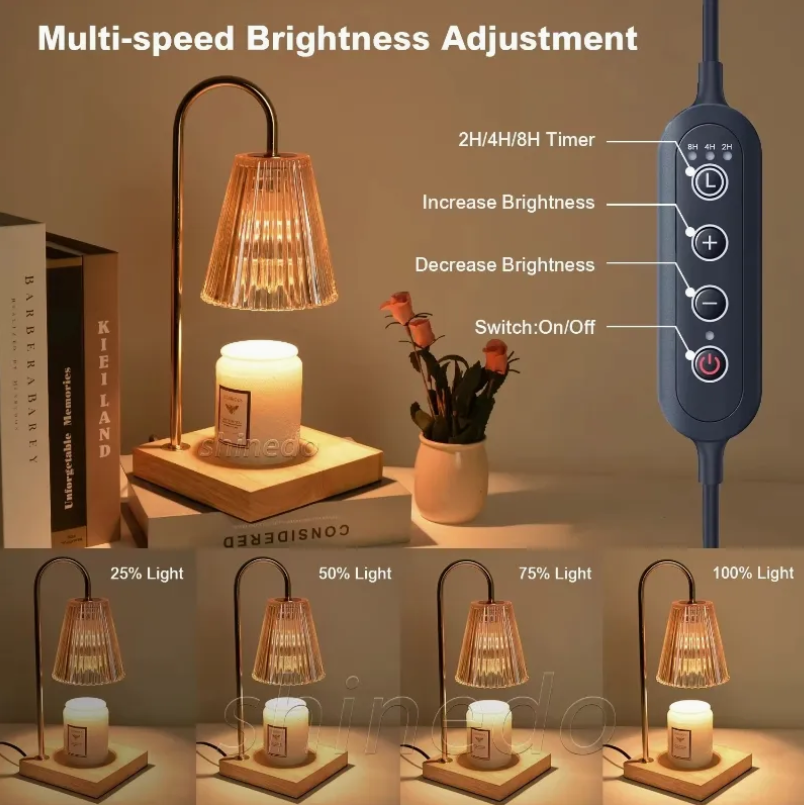 Retro Lantern Wax Candle Melting Warmer Light Glass Aromatherapy Burner Fragrance Electric Candle Warmer Lamp Heater Bedroom thumbnail 3