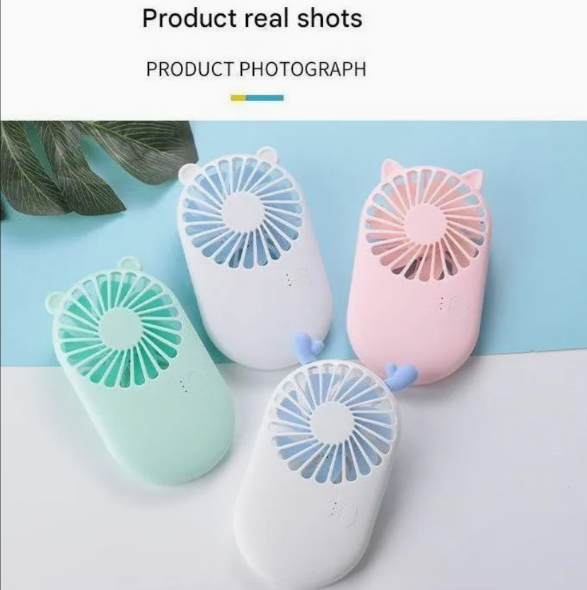 Custom Rechargeable Holder USB Hand Air Conditioner Pocket Battery Portable Mini Fan
