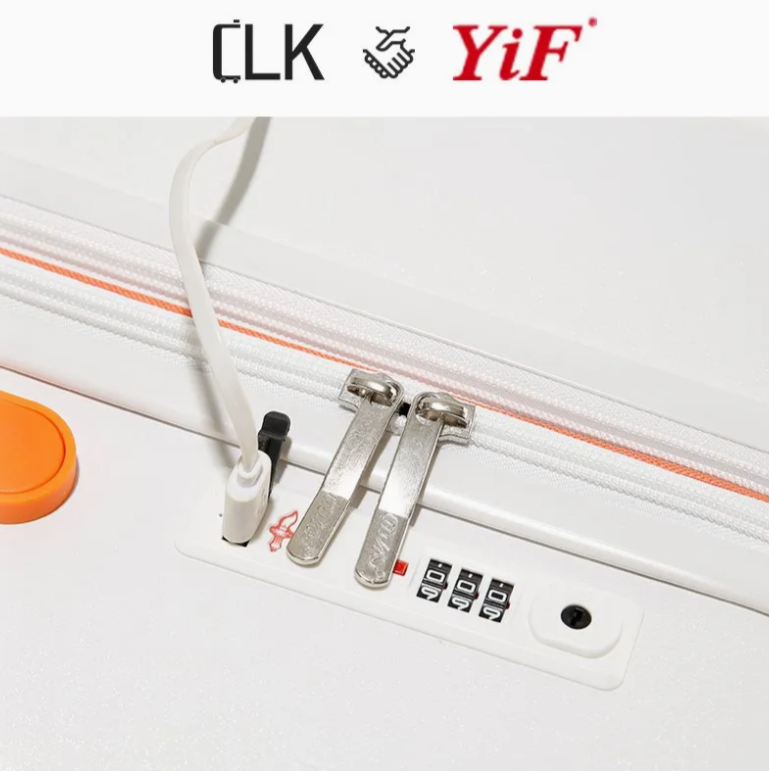 20/24 Inch Back Open Travel Suitcase Wide Trolley ABS PC Carry-Ons Spinner Wheels Luggage with USB Charge thumbnail 3