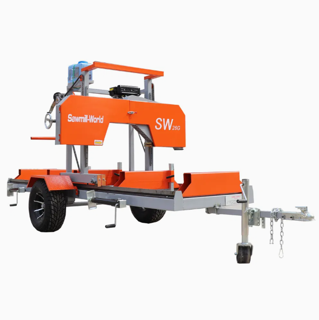 Sawmill World Wood Working Machine Horizontal Band Saw Portable Band Sawmill thumbnail 2