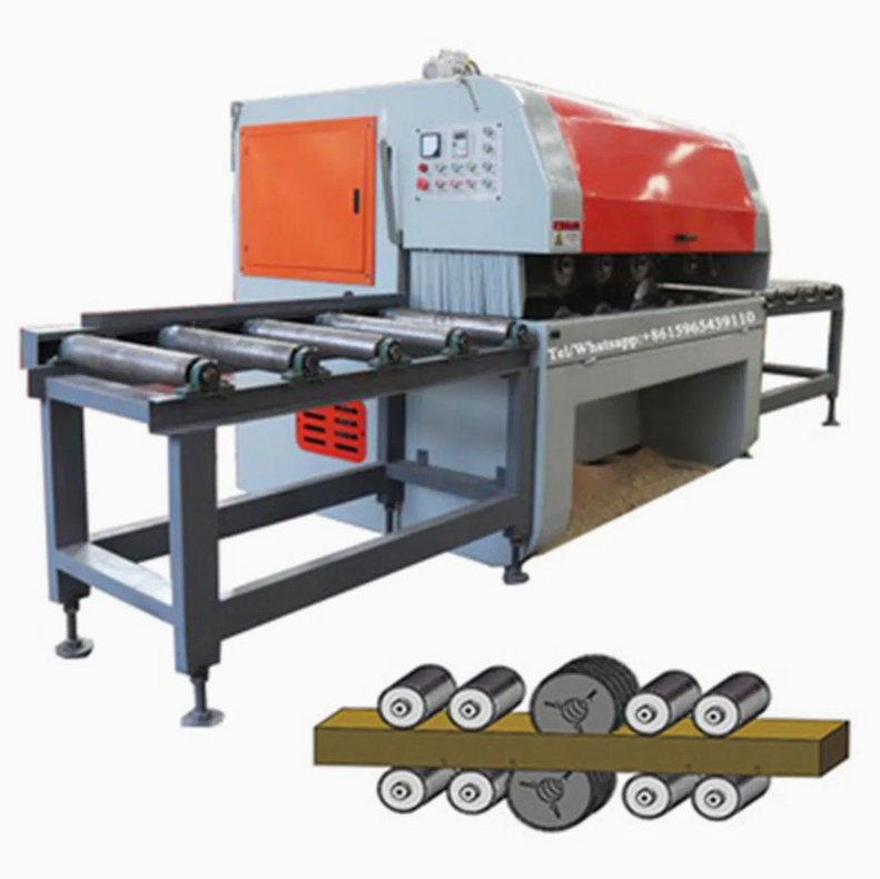 Round Log/Square Timber Multiple Blade Gand Rip Saw Wood Cutting Machine Circular Sawmill thumbnail 2
