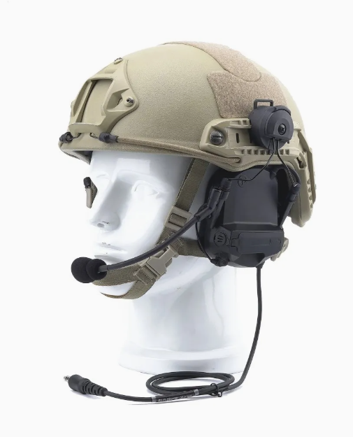 Tactical Headset with Hearing Protection and Clear Communication for Arc Helmet thumbnail 3