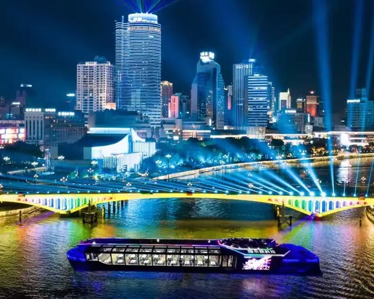 Ningbo Sanjiangkou Night Cruise · Classic City Night View